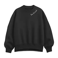 Be Kind Womens Crew Neck Long Sleeve Pullover Sweater