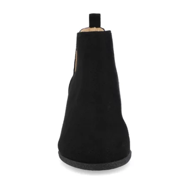 Journee Collection Womens Mylee-Wd Wedge Heel Booties Wide Width