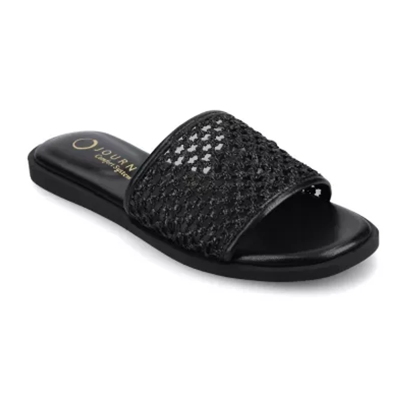 Journee Collection Womens Flat Sandals