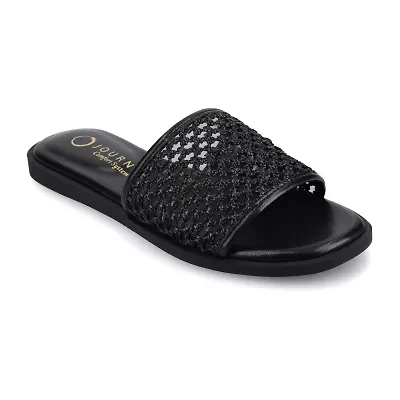 Journee Collection Womens Flat Sandals