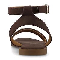Journee Collection Womens Ankle Strap Flat Sandals