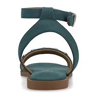 Journee Collection Womens Ankle Strap Flat Sandals