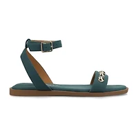 Journee Collection Womens Ankle Strap Flat Sandals