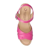 Journee Collection Womens Wedge Sandals