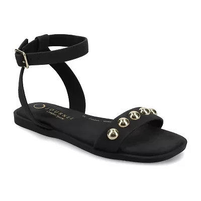 Journee Collection Womens Ankle Strap Flat Sandals
