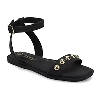 Journee Collection Womens Ankle Strap Flat Sandals
