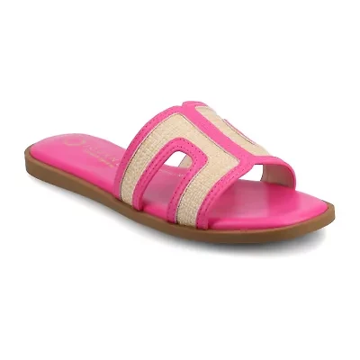 Journee Collection Womens Flat Sandals