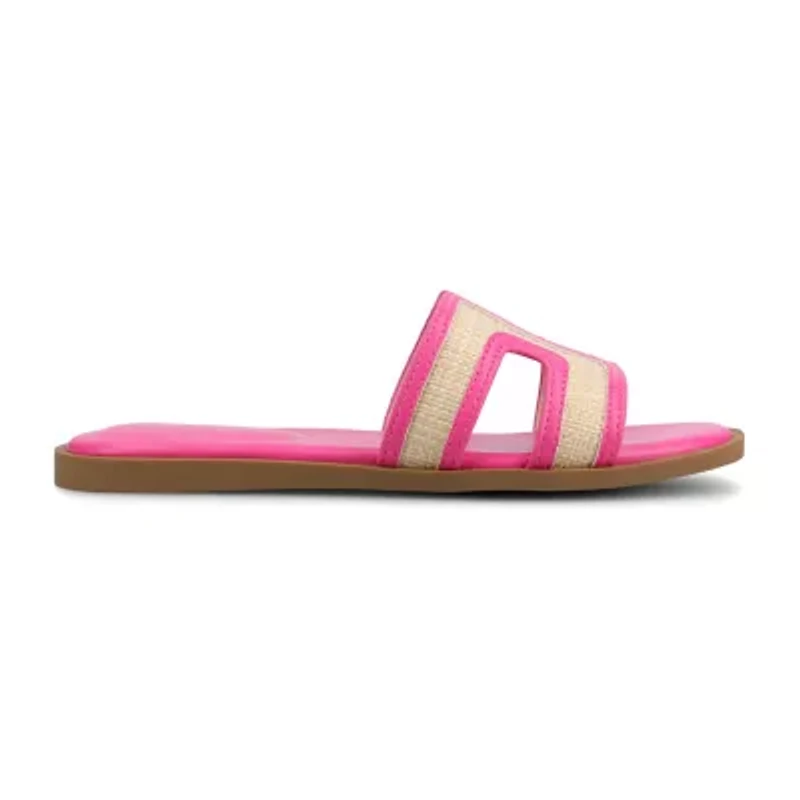 Journee Collection Womens Flat Sandals
