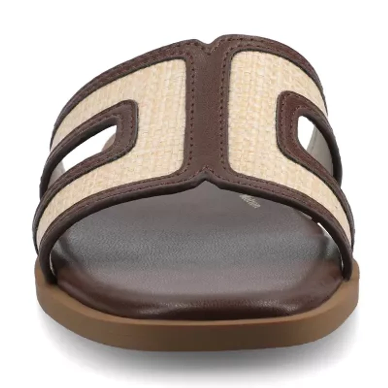 Journee Collection Womens Flat Sandals