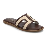 Journee Collection Womens Flat Sandals
