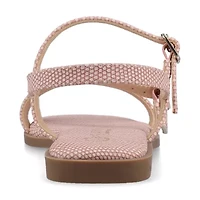 Journee Collection Womens Slingback Strap Flat Sandals