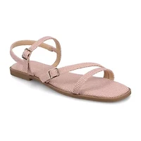 Journee Collection Womens Slingback Strap Flat Sandals
