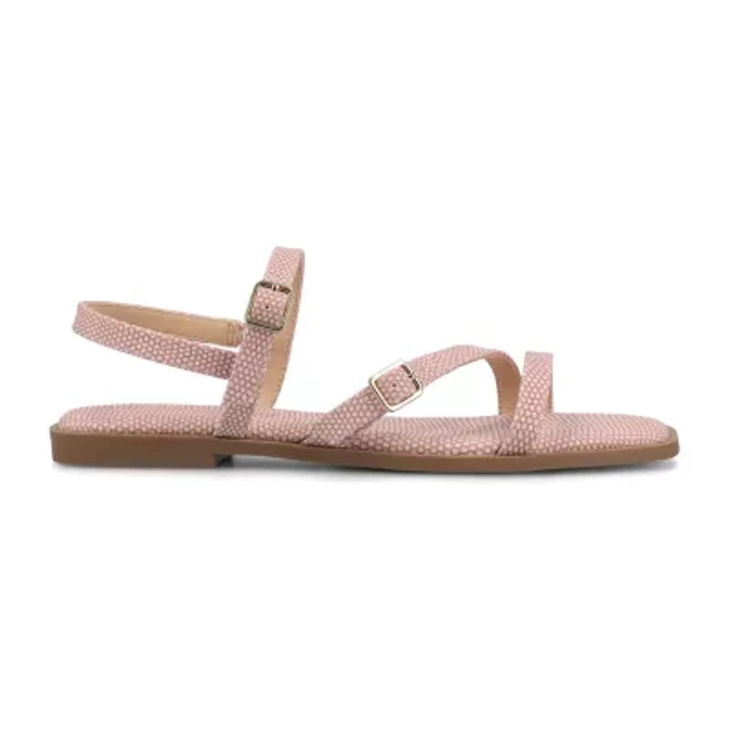 Journee Collection Womens Slingback Strap Flat Sandals