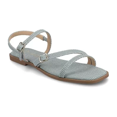 Journee Collection Womens Slingback Strap Flat Sandals