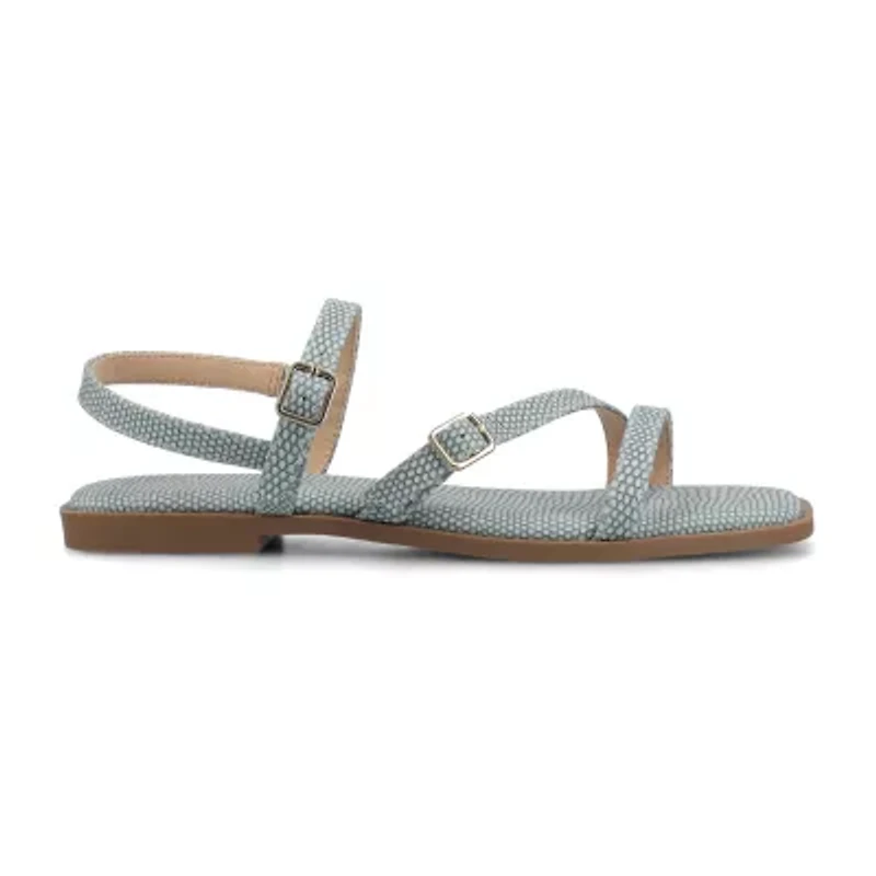 Journee Collection Womens Slingback Strap Flat Sandals