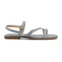 Journee Collection Womens Slingback Strap Flat Sandals