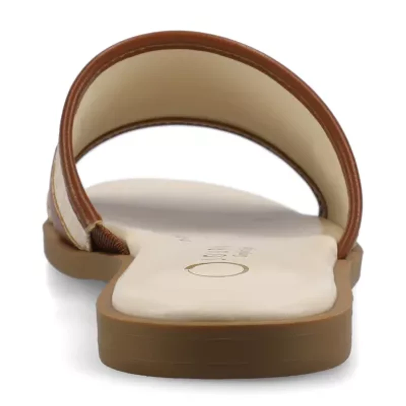 Journee Collection Womens Flat Sandals