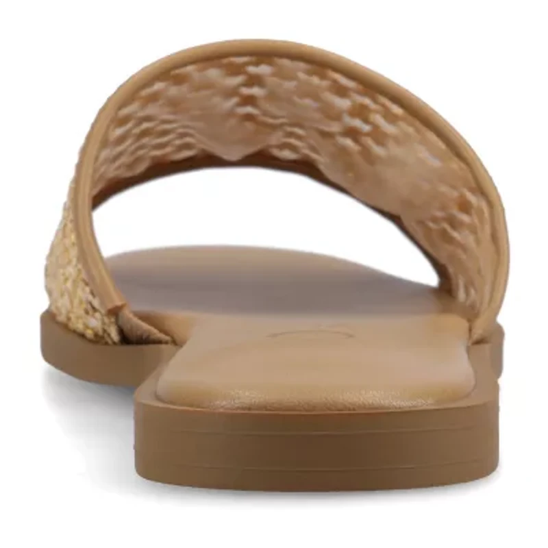 Journee Collection Womens Flat Sandals