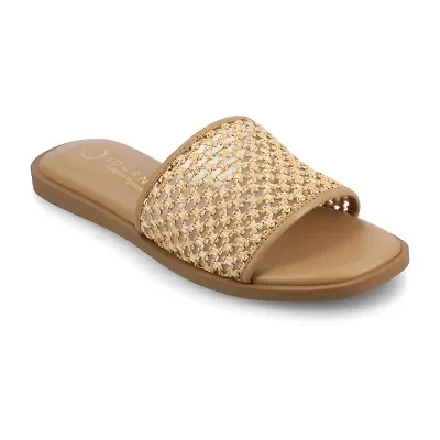 Journee Collection Womens Flat Sandals