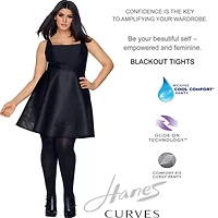 Hanes Womens Curves Plus Tights