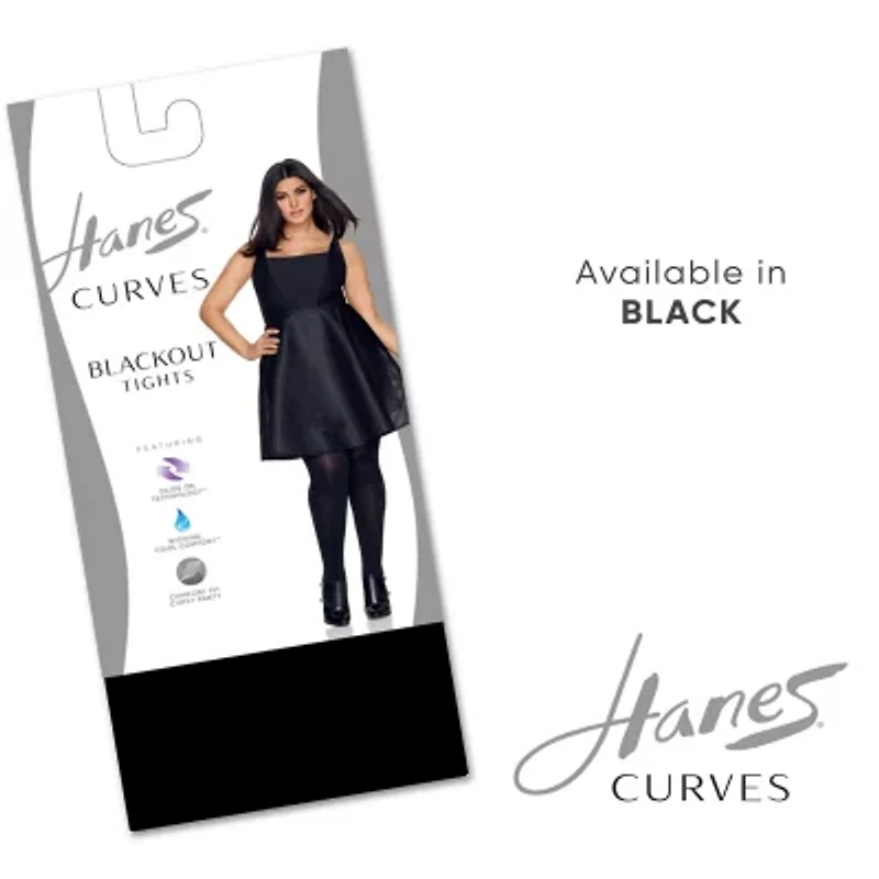 Hanes Womens Curves Plus Tights
