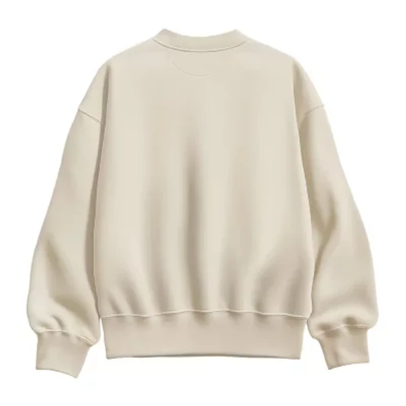 Merry And Bright Womens Crew Neck Long Sleeve Pullover Sweater