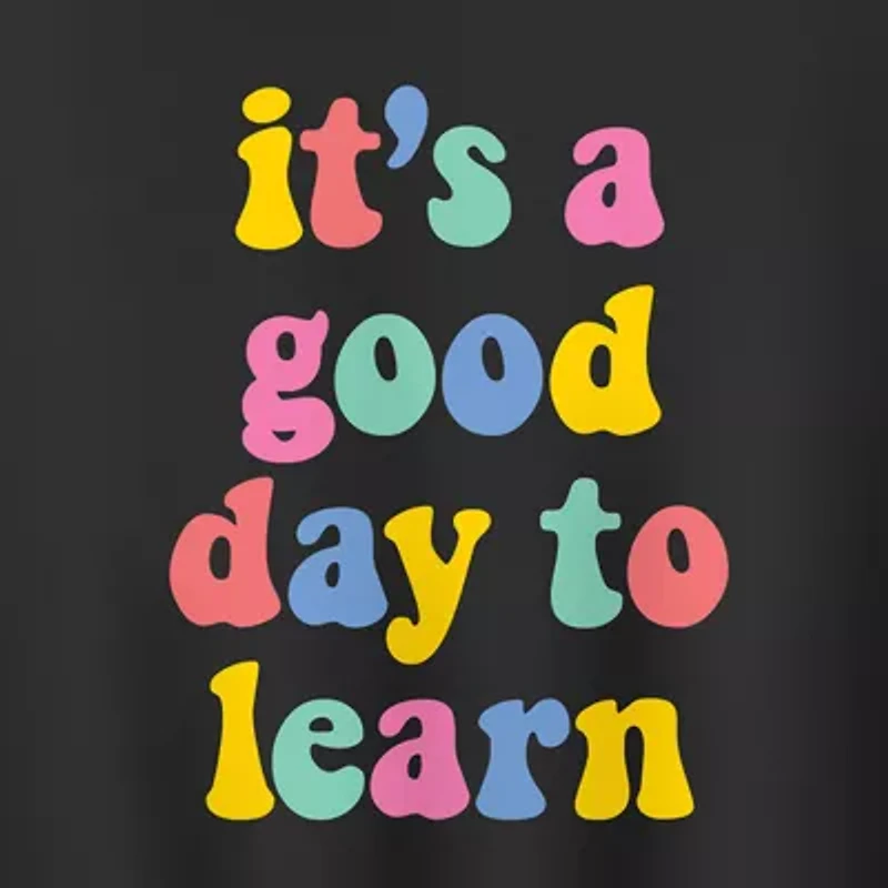 Good Day To Learn Womens Crew Neck Long Sleeve Pullover Sweater