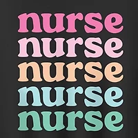 Nurse Stacked Womens Crew Neck Long Sleeve Pullover Sweater