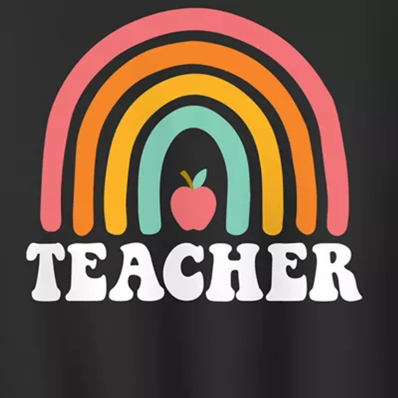 Teacher Rainbow Womens Crew Neck Long Sleeve Pullover Sweater