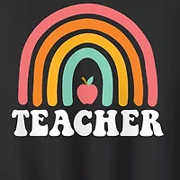 Teacher Rainbow Womens Crew Neck Long Sleeve Pullover Sweater