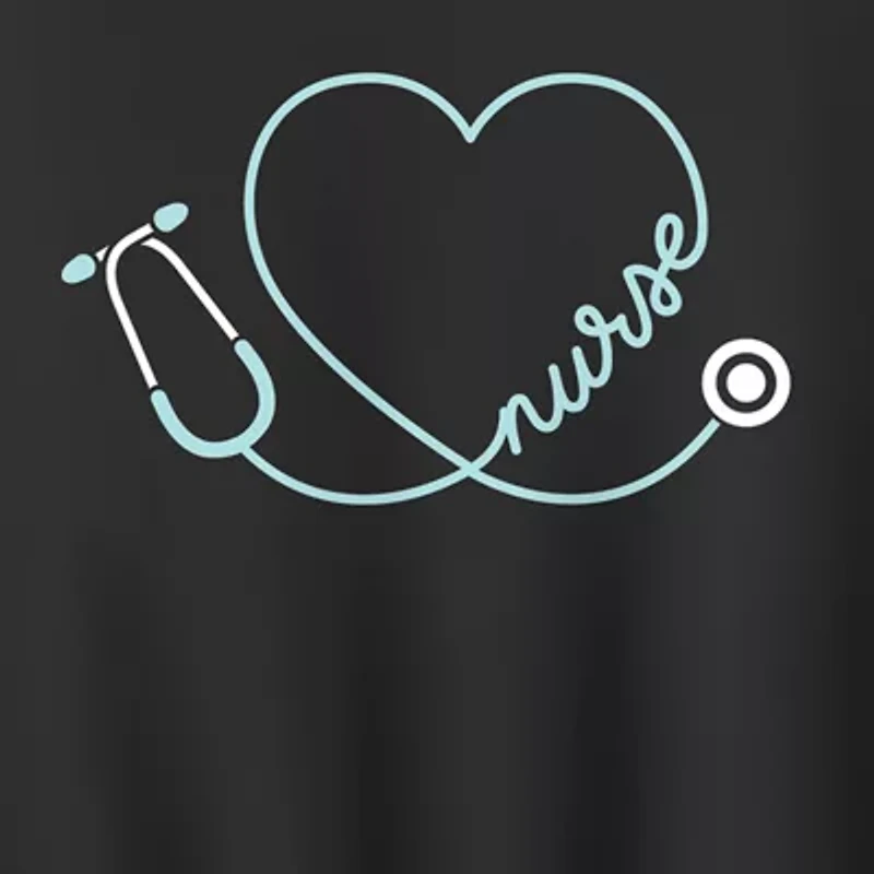 Nurse Heart Womens Crew Neck Long Sleeve Pullover Sweater