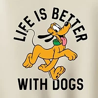 Life Is Better Womens Crew Neck Long Sleeve Pluto Pullover Sweater