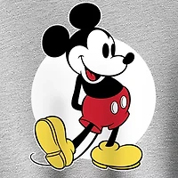 Classic Womens Crew Neck Long Sleeve Mickey Mouse Pullover Sweater