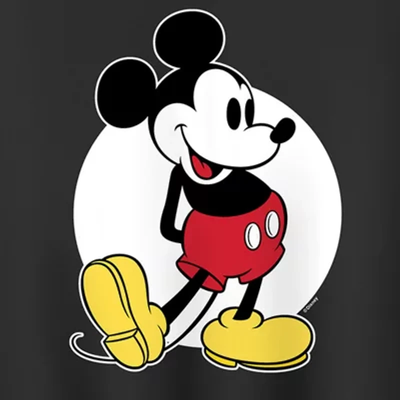 Mickey Classic Womens Crew Neck Long Sleeve Mouse Pullover Sweater