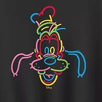 Womens Crew Neck Long Sleeve Goofy Pullover Sweater