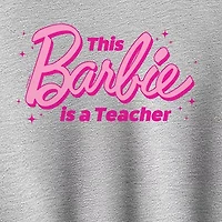 Teacher Womens Crew Neck Long Sleeve Barbie Pullover Sweater