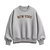 Womens Crew Neck Long Sleeve Pullover Sweater
