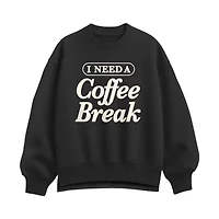Need A Coffee Womens Crew Neck Long Sleeve Pullover Sweater
