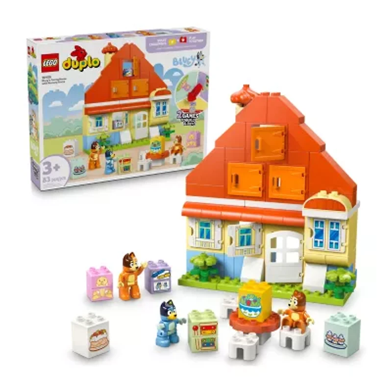 LEGO® DUPLO® Bluey Bluey'S Family House With Memory Game Building Set 83-pc.