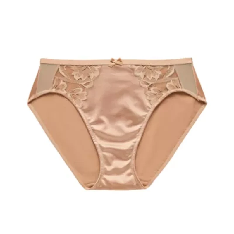 Ambrielle Tulip Lace Shine High Cut Panty