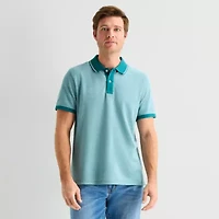 St. John's Bay Essential Oxford Mens Classic Fit Short Sleeve Polo Shirt