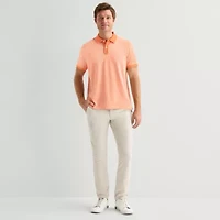 St. John's Bay Essential Oxford Mens Classic Fit Short Sleeve Polo Shirt