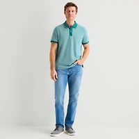 St. John's Bay Essential Oxford Mens Classic Fit Short Sleeve Polo Shirt