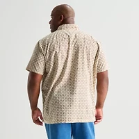 mutual weave Mens Short Sleeve Classic Fit Big and Tall Button-Down Shirt