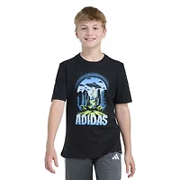adidas Big Kid Boys Crew Neck Short Sleeve Regular Fit Graphic T-Shirt