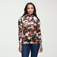 24seven Comfort Apparel Womens Long Sleeve Turtleneck