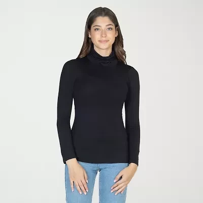 24seven Comfort Apparel Womens Long Sleeve Turtleneck