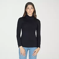 24seven Comfort Apparel Womens Long Sleeve Turtleneck