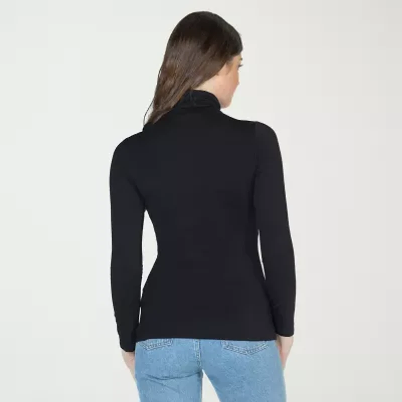 24seven Comfort Apparel Womens Long Sleeve Turtleneck