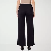 24seven Comfort Apparel Womens Mid Rise Wide Leg Palazzo Pant